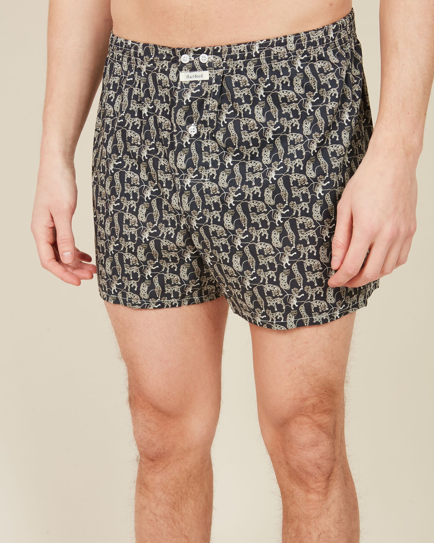 Men's printed cotton boxer shorts