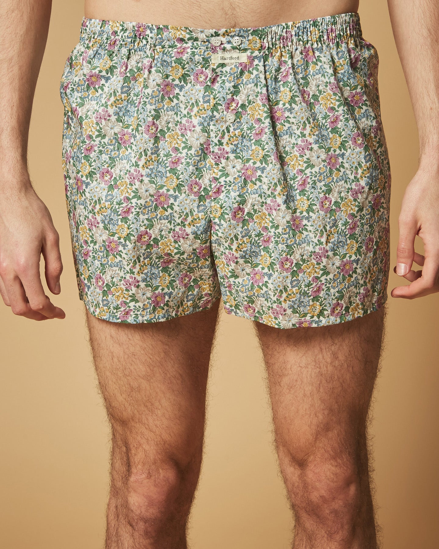Men's printed cotton boxer shorts