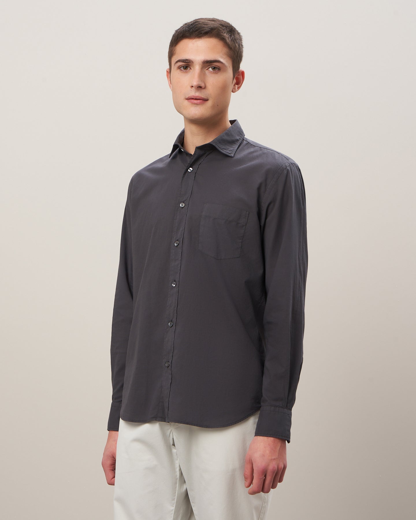 Chemise Homme en voile de coton Carbone Paul BB01002-54