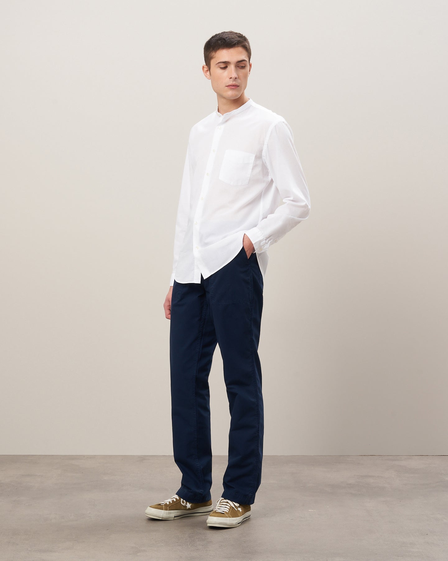 Chemise Homme en coton Blanc Premium BB03002-20