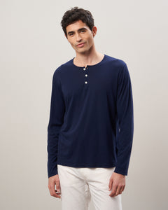 Tee Shirt Homme en jersey de coton Marine BB65301-03