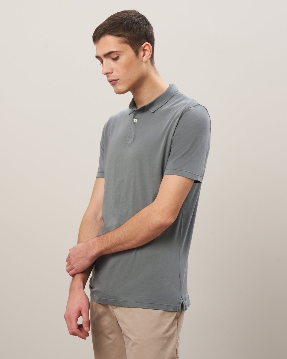 Men's Olive Green Light Jersey Polo - Image principale