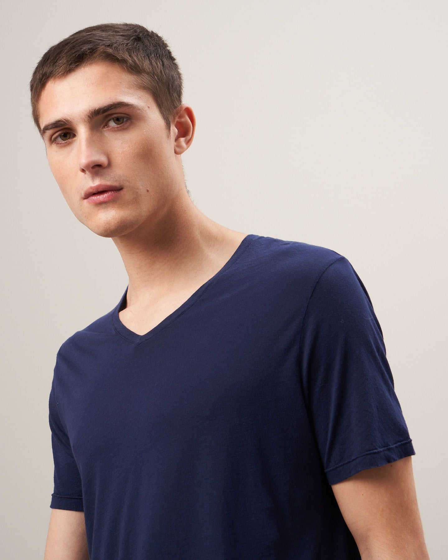 Tee Shirt Homme en jersey de coton Marine BB67301-03