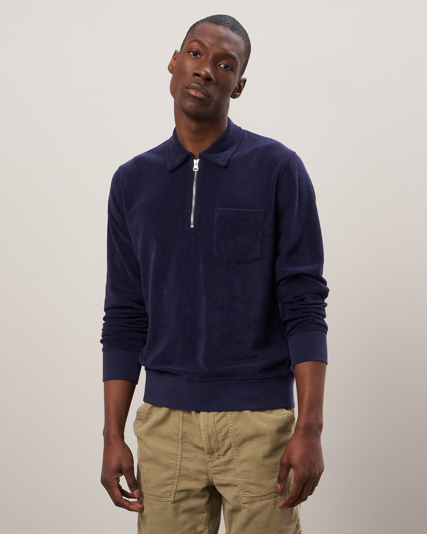 Mens terry cloth sweatshirt on sale