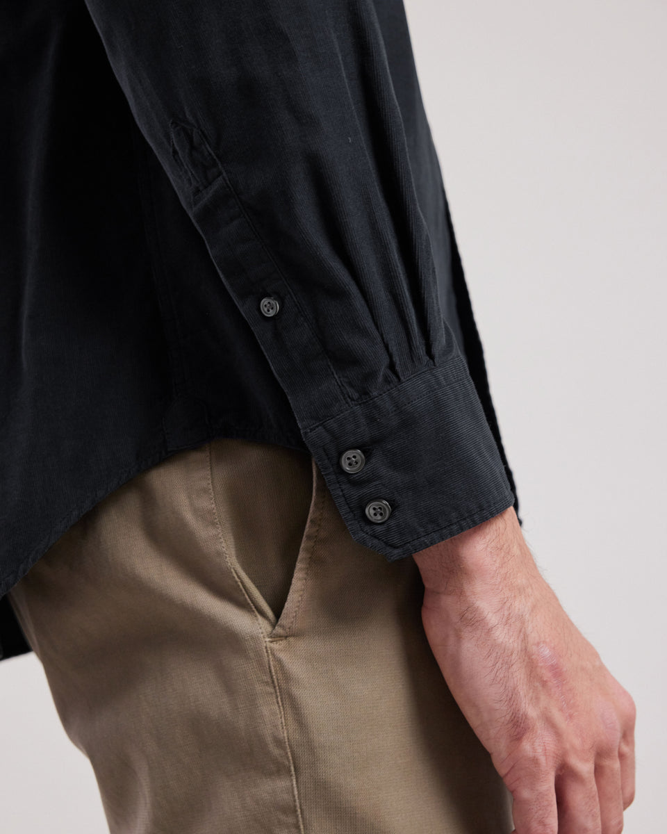 Chemise Homme en velours côtelé fin Carbone Paul - Image alternative