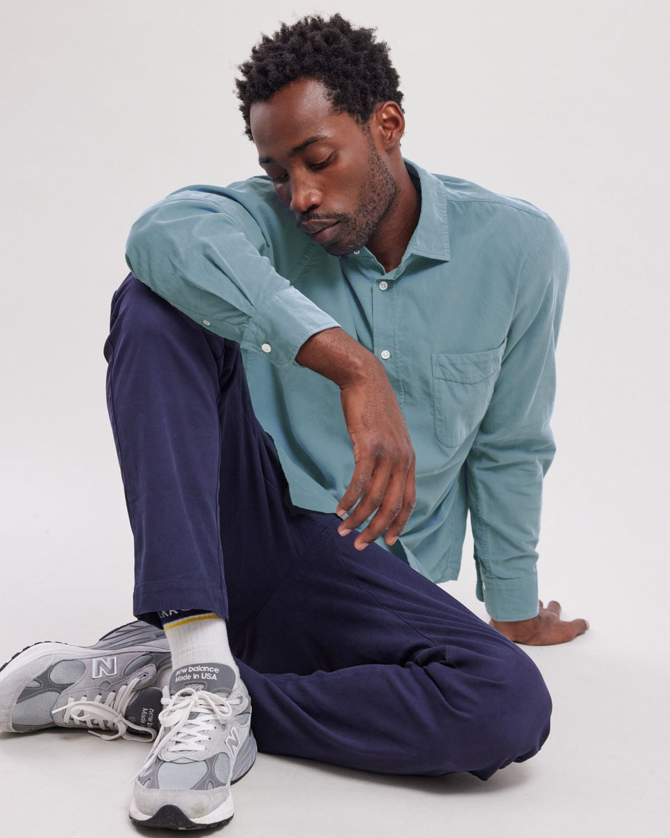 Chemise Homme en velours côtelé fin Chambray Storm - Image principale