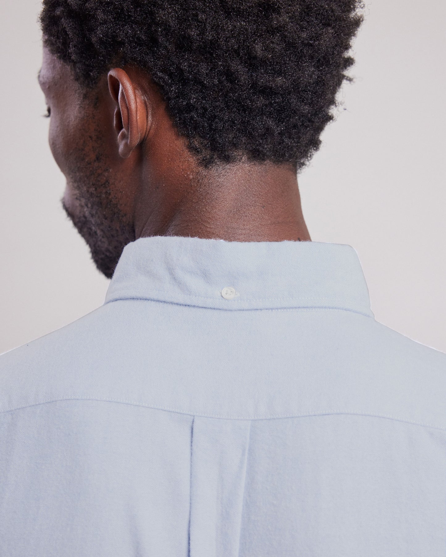 Chemise Homme en oxford de coton brossé Bleu Ciel Pitt