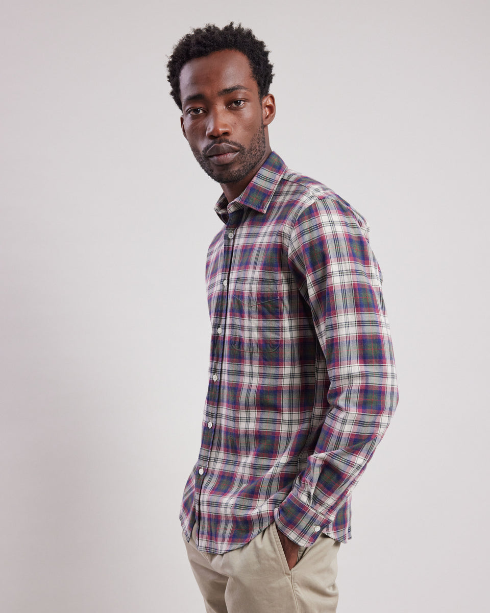 Chemise Homme en flanelle légère à carreaux Storm - Image principale