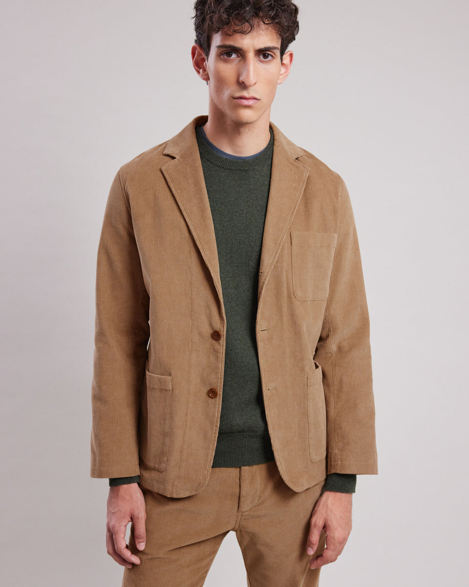 Veste Homme en velours côtelé Beige Jonny - Image alternative