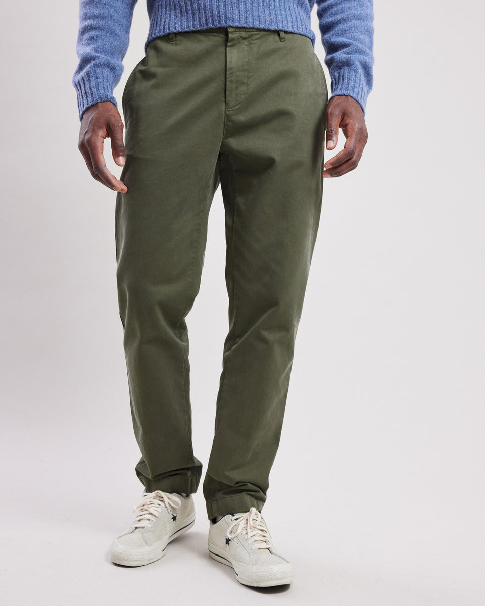 Pantalon Homme chino Vert Militaire Tex - Image alternative