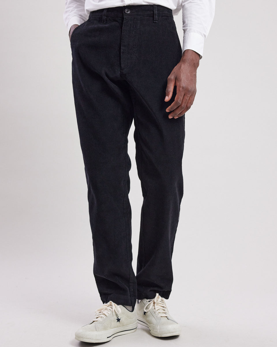 Pantalon Homme en velours côtelé Noir Tyron - Image alternative