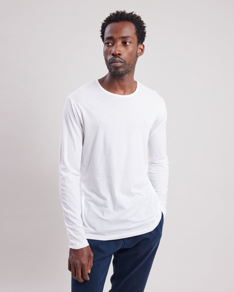 Light Crew Men's White light jersey T-shirt - Image principale