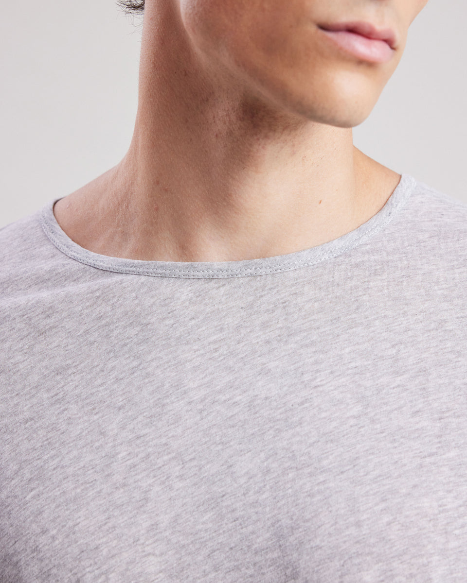 Light Crew Men's Heather Gray light jersey T-shirt - Image alternative