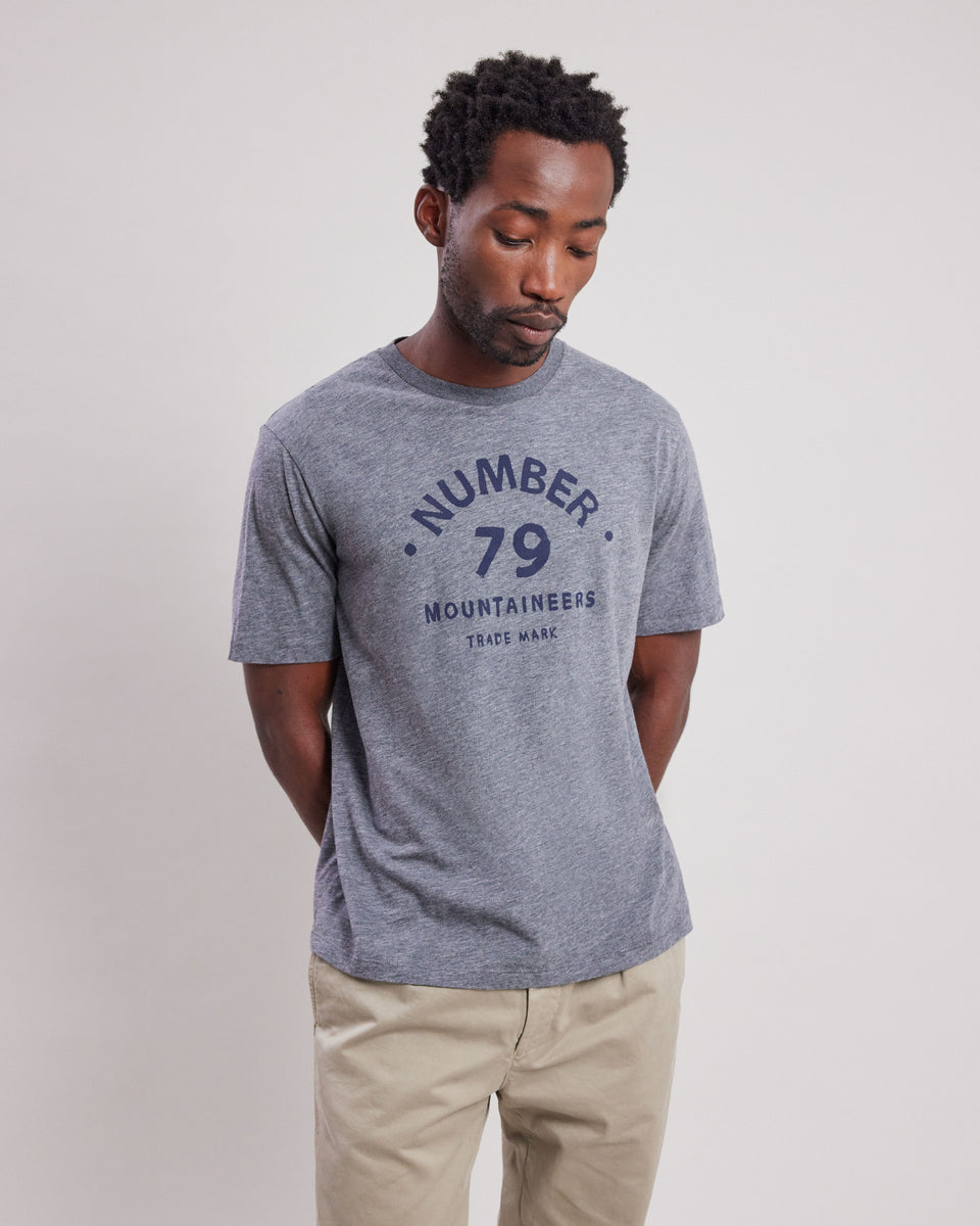 79 Mountaineers Men's Dark Heather Gray cotton slub