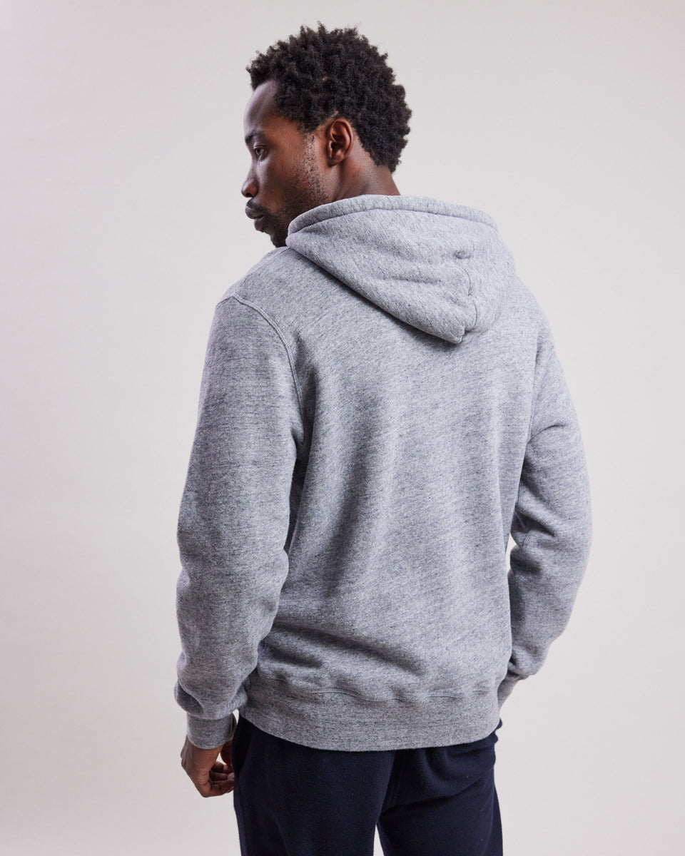 Sweatshirt à capuche Homme en coton Gris Chiné - Image alternative