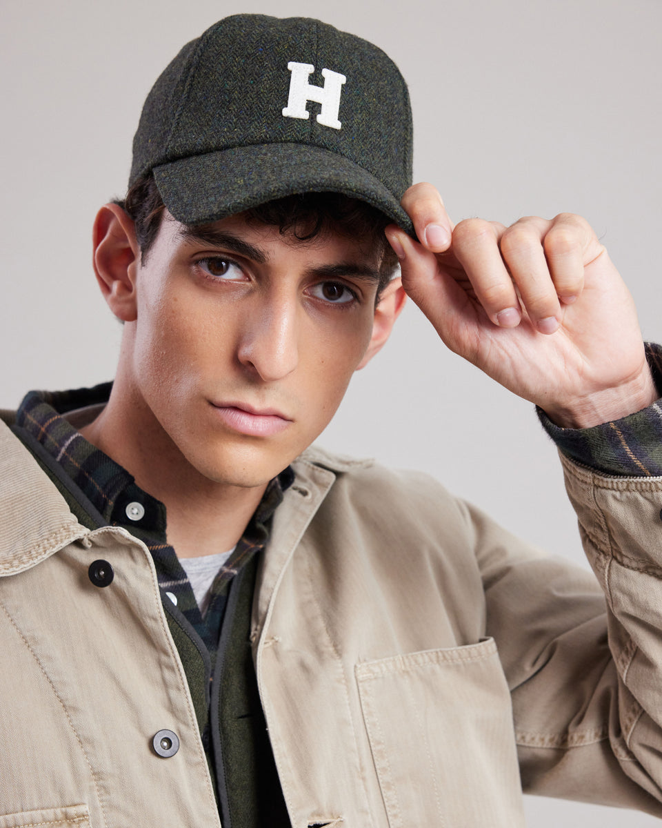 Casquette Homme en laine Vert Militaire Cap H - Image principale
