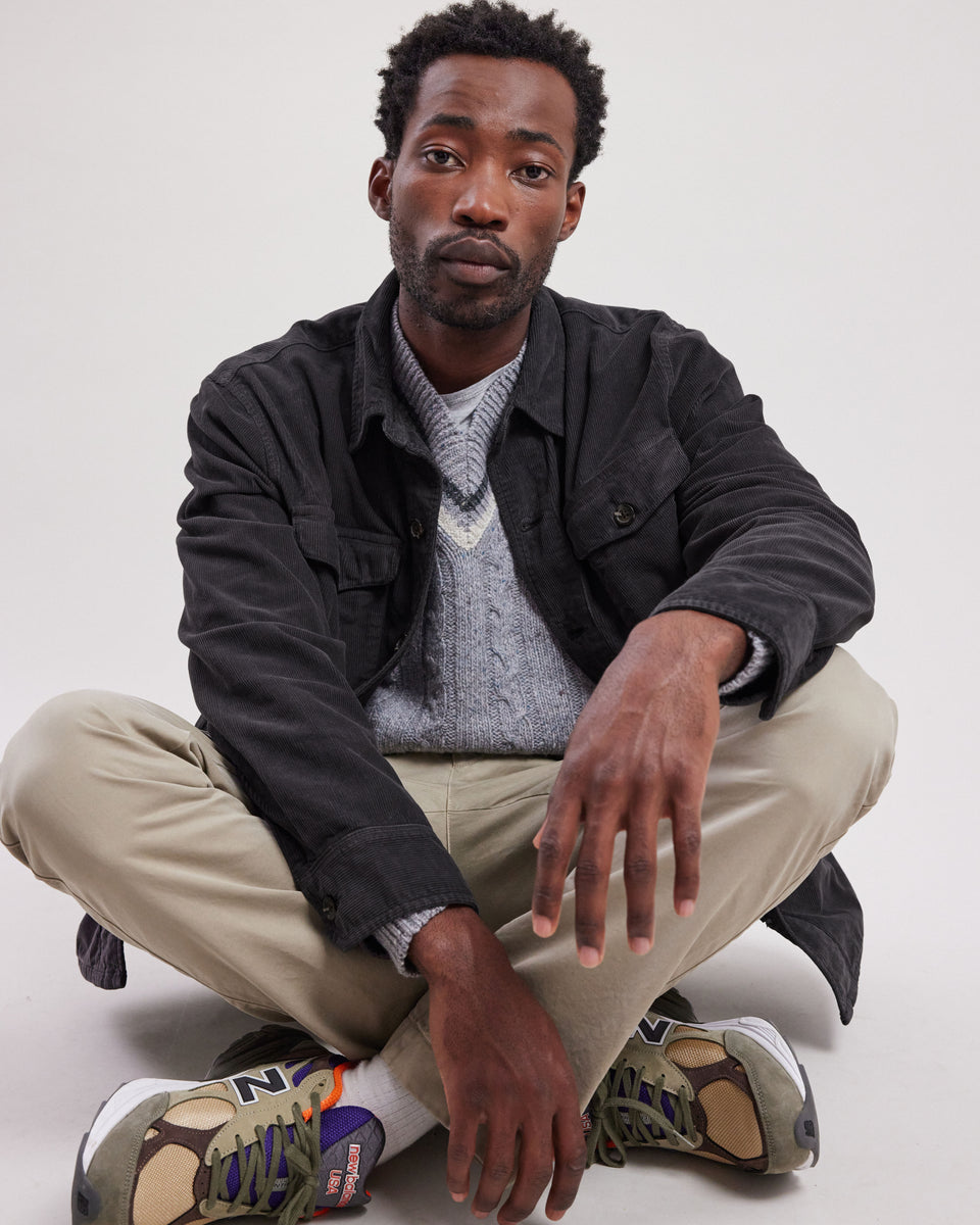 Veste Homme en velours côtelé Carbone Joyce - Image principale