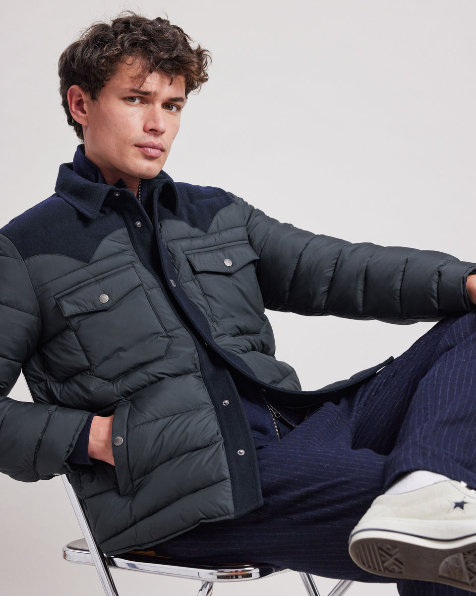 Doudoune Homme Bleu Marine Duck - Image principale