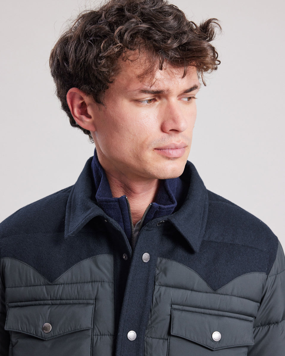 Doudoune Homme Bleu Marine Duck - Image alternative