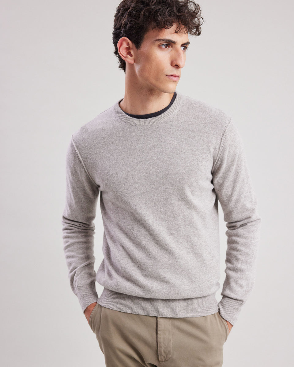 Pull Homme en laine & cachemire Naturel - Image principale