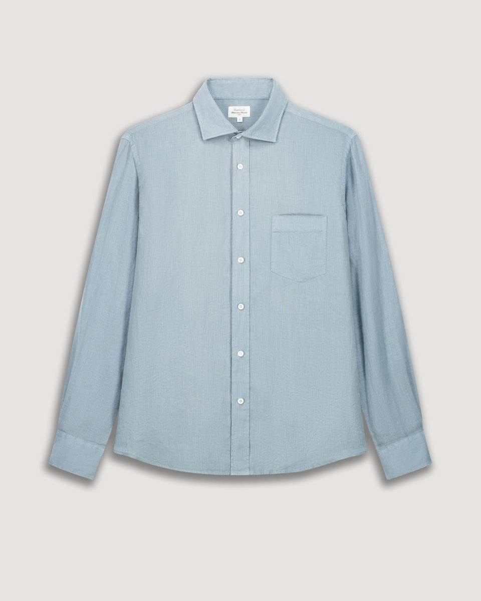 Chemise Homme en Lin Vert Celadon Paul - Image 3