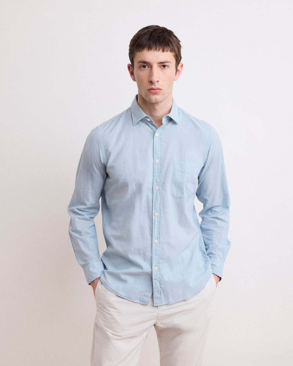 Camisa de Voile de algodón gris verdoso Storm para hombre - Image alternative