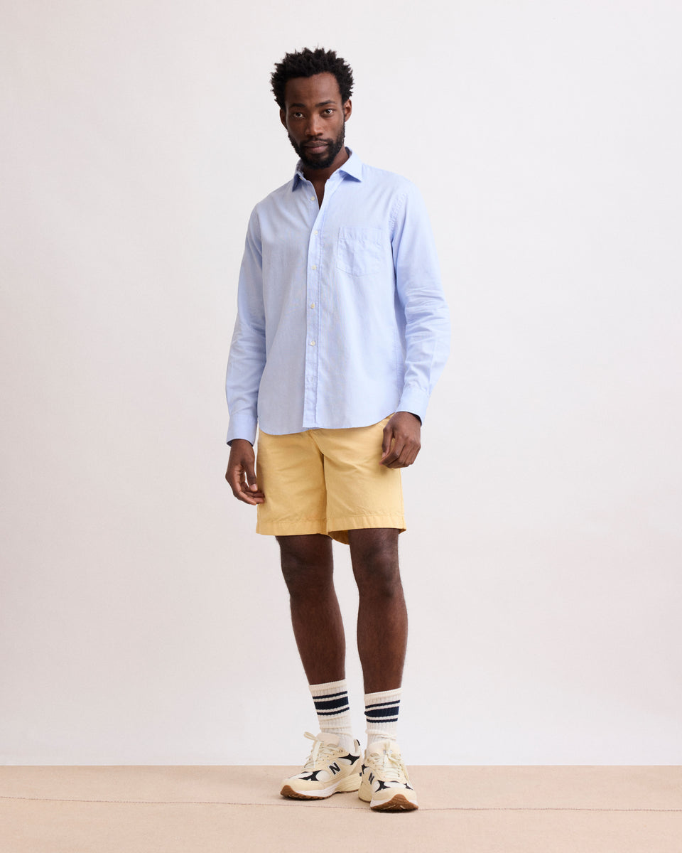 Chemise Homme en Coton Piqué Bleu Paul - Image 3