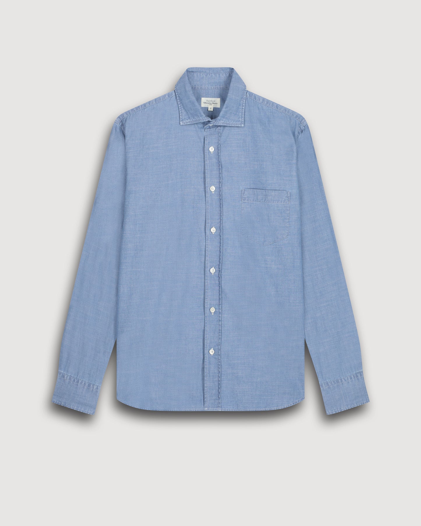 Camisa ligera de chambray para hombre Azul índigo Paul