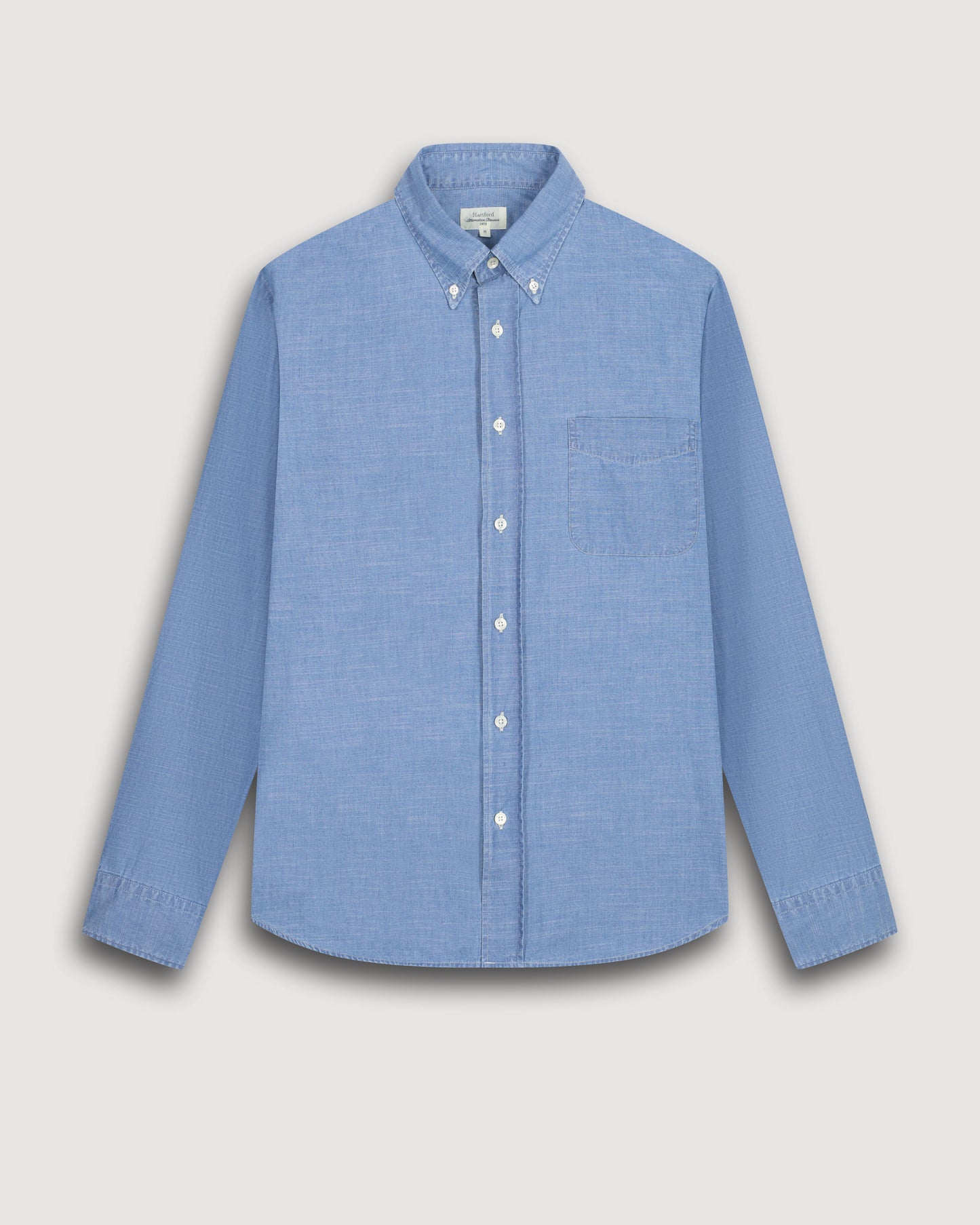 Camisa Pitt Indigo Blue Lightweight Chambray para hombre