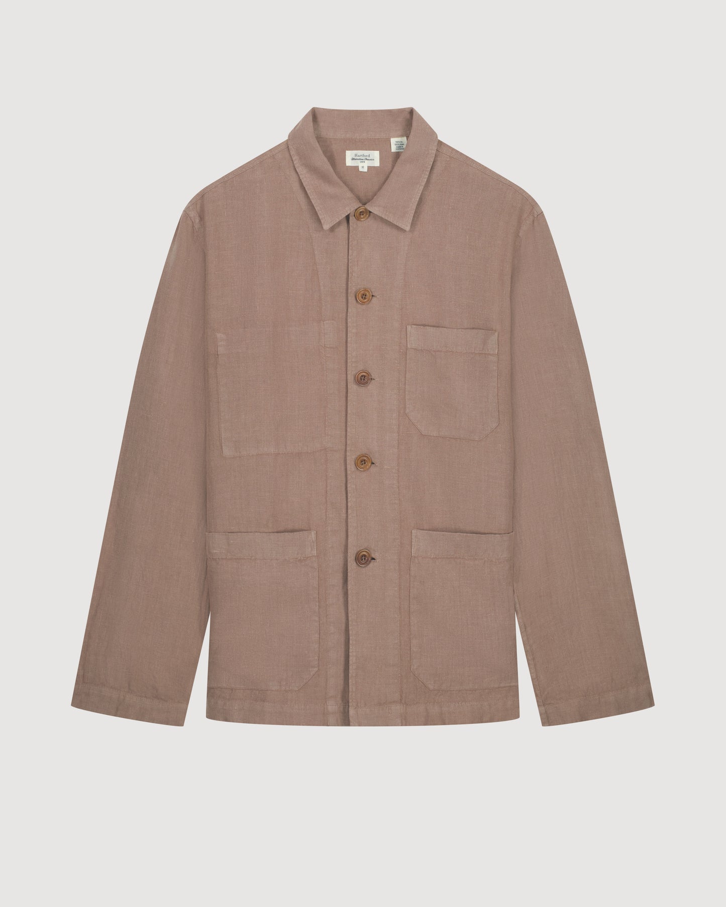 Chaqueta Perry de lino marrón para hombre
