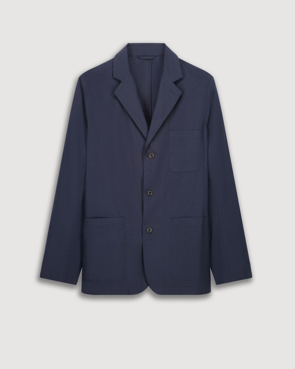 Chaqueta de algodón para hombre Fresco Azul Marino Jonny - Image 3