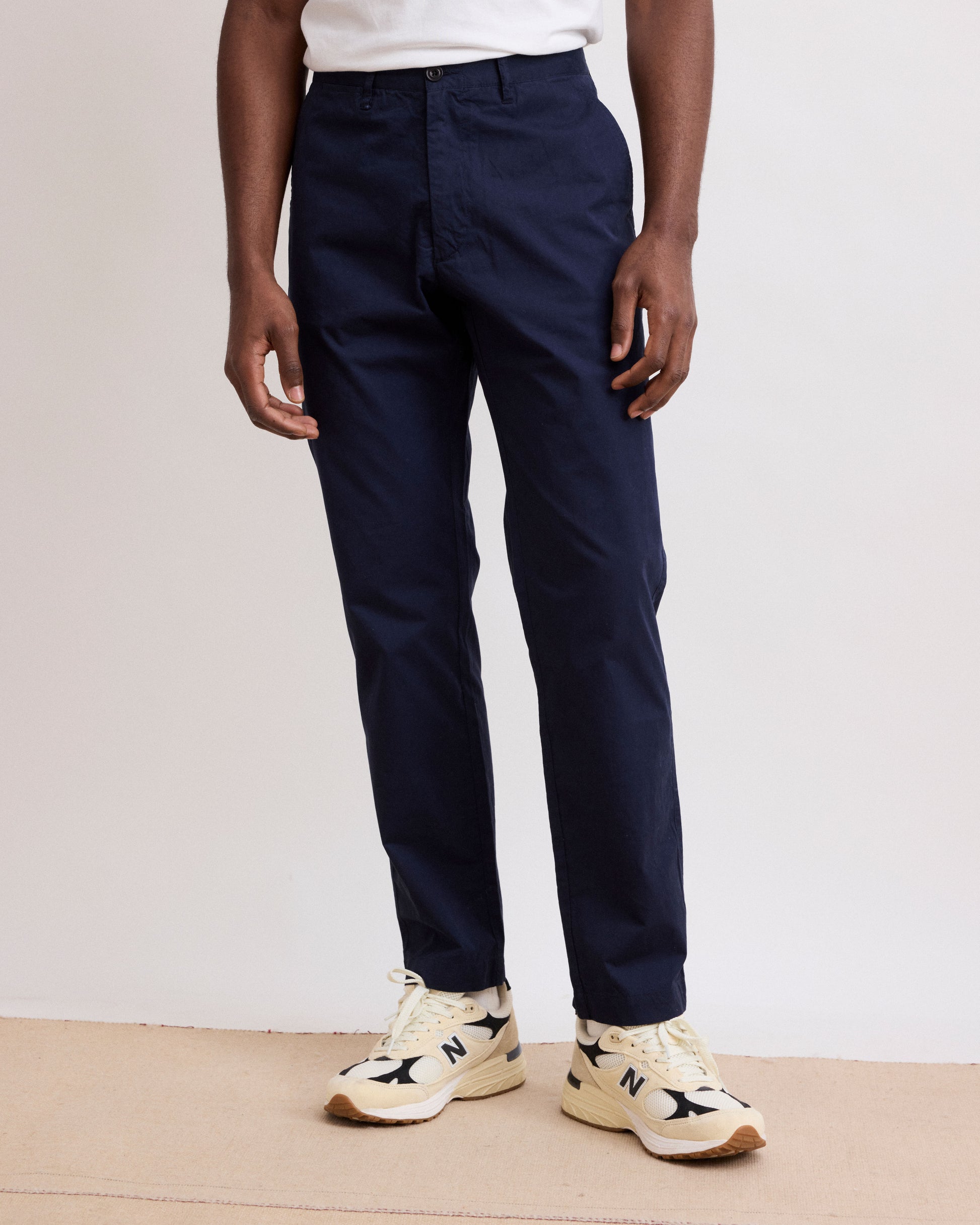Pantalon Homme en Chino Léger Bleu Marine Tyron