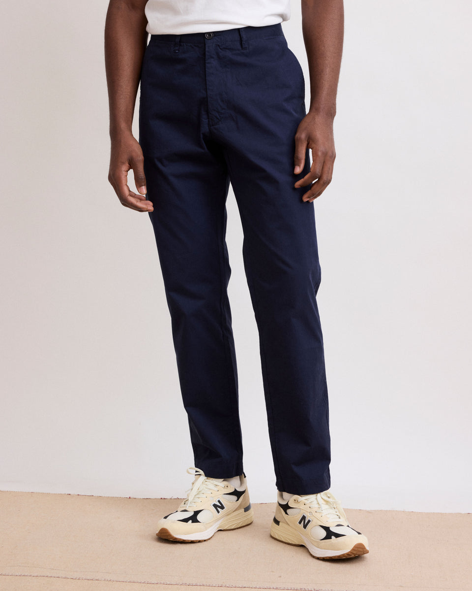 Pantalon Homme en Chino Léger Bleu Marine Tyron - Image alternative