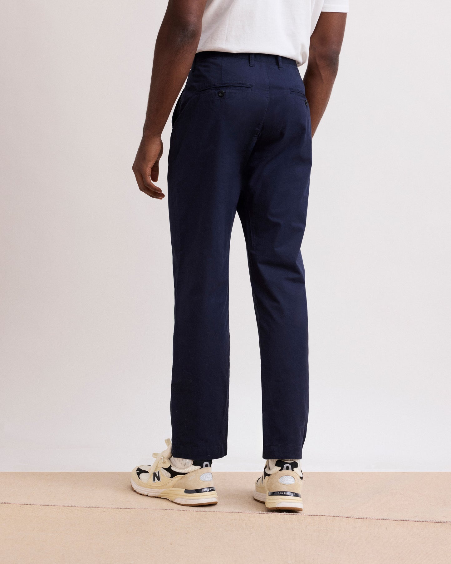 Pantalon Homme en Chino Léger Bleu Marine Tyron