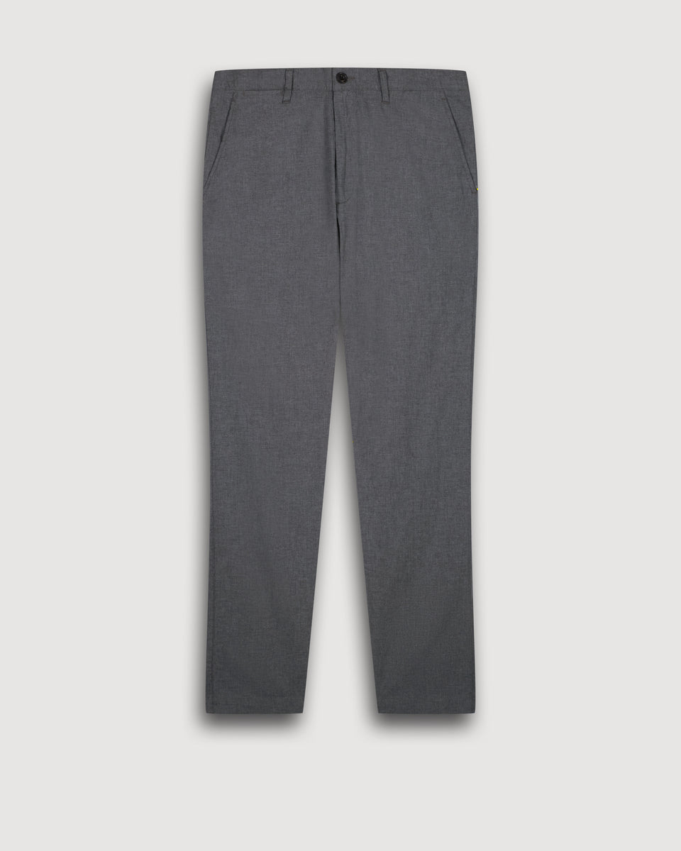 Tyron Pantalones Fresco Algodón Hombre Gris Heather - Image 3