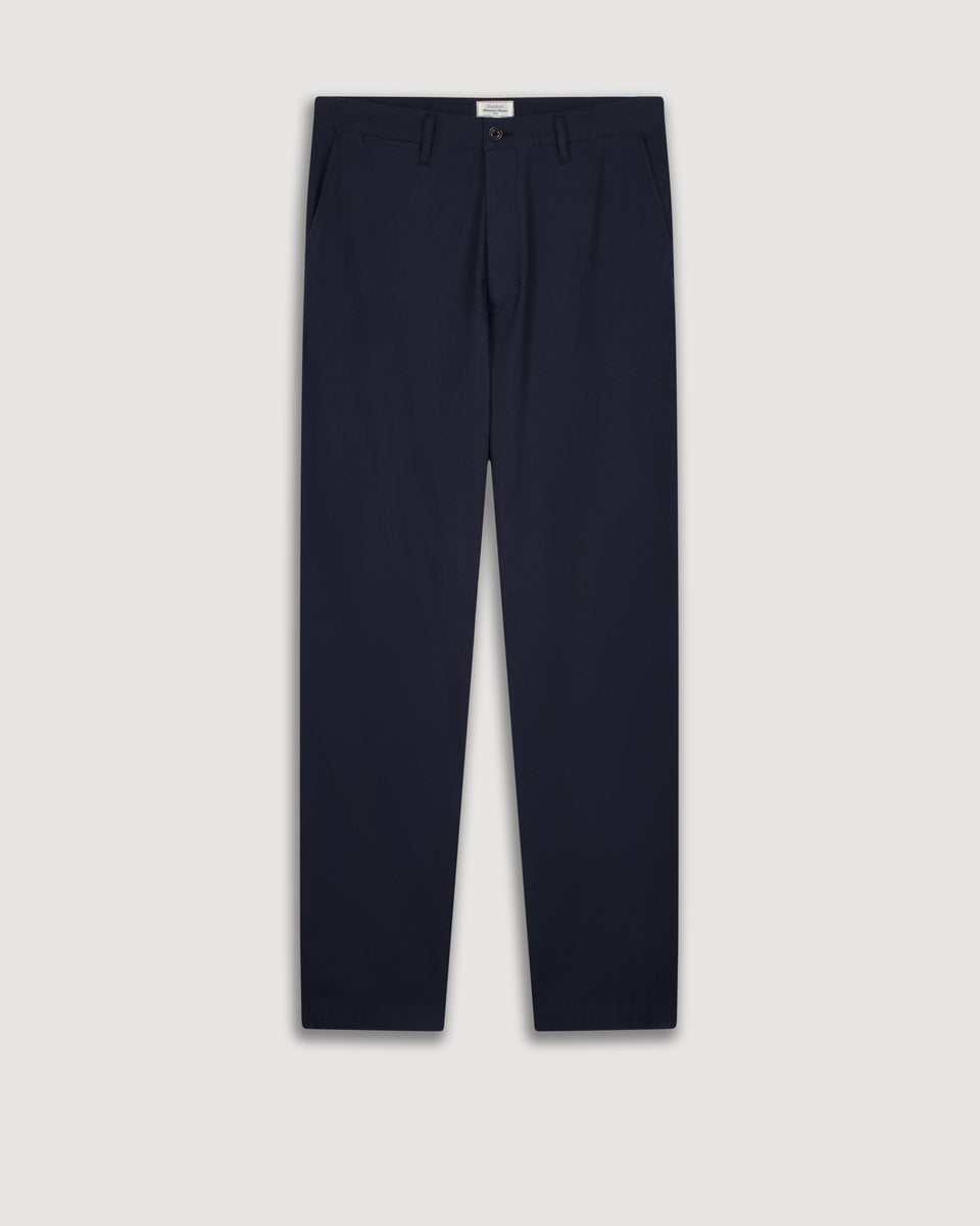 Tyron Pantalones Fresco Algodón Hombre Azul Marino - Image 3