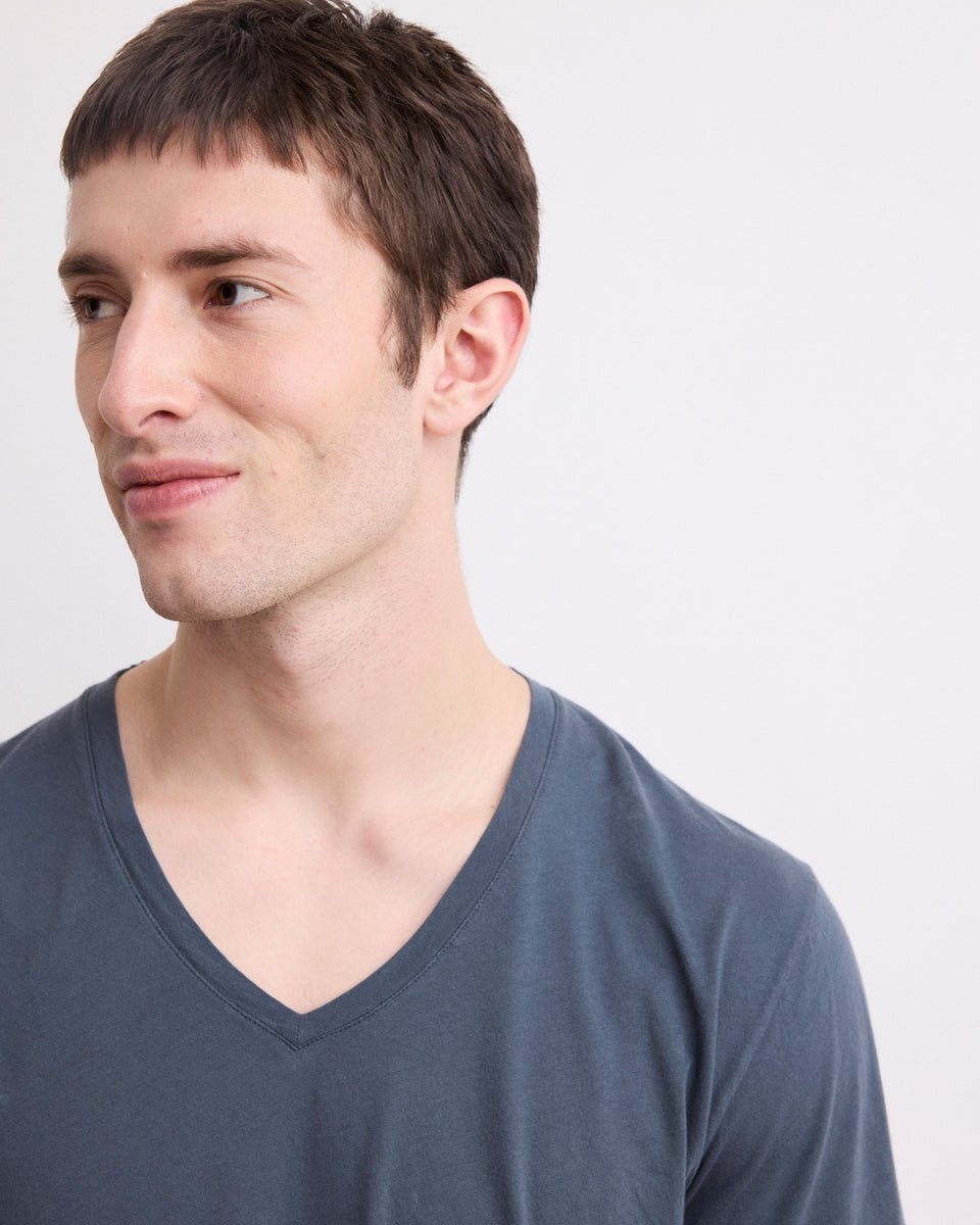 Light Vee Men's Carbon Light Cotton Jersey T-shirt - Image alternative