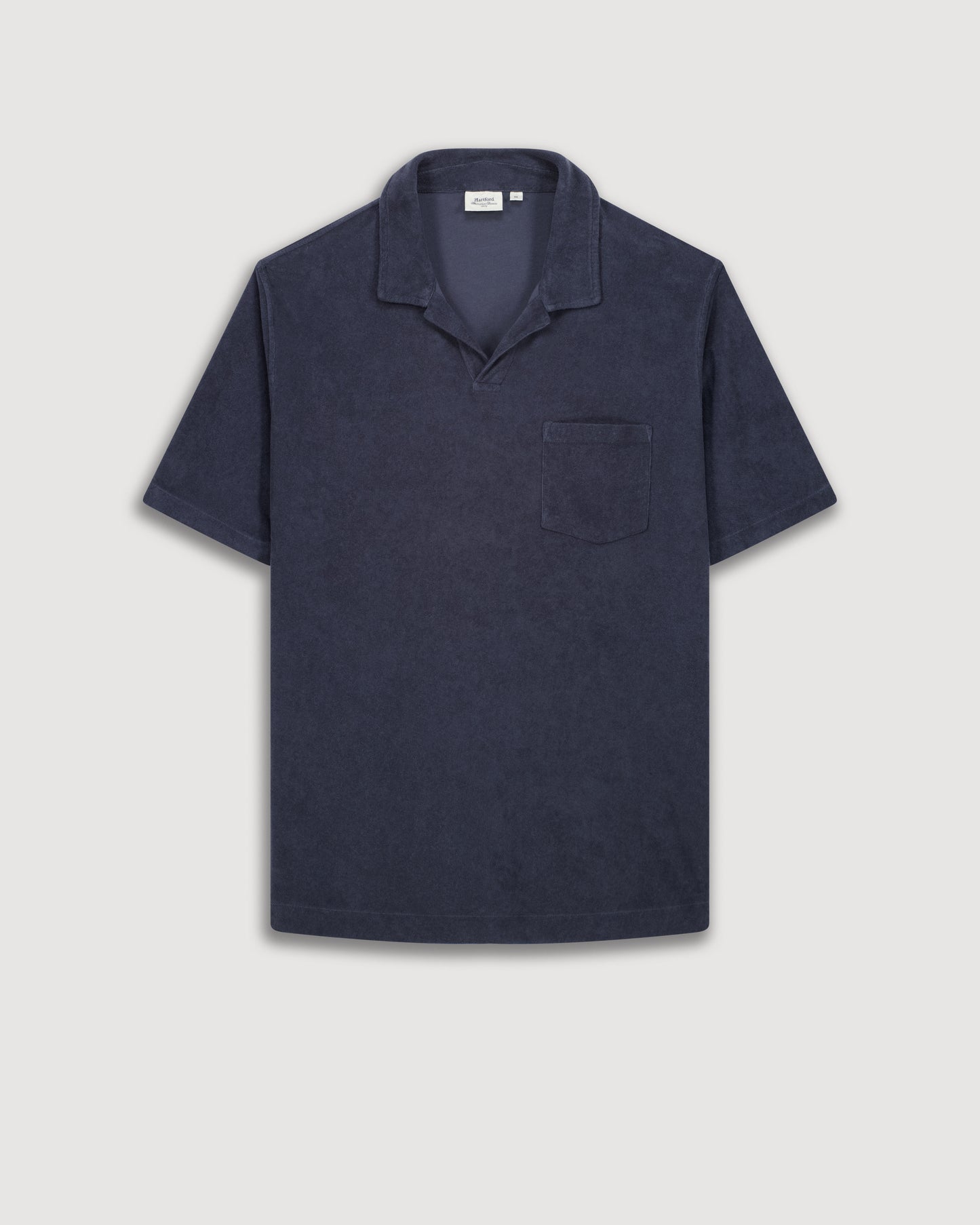Polo de felpa de algodón para hombre