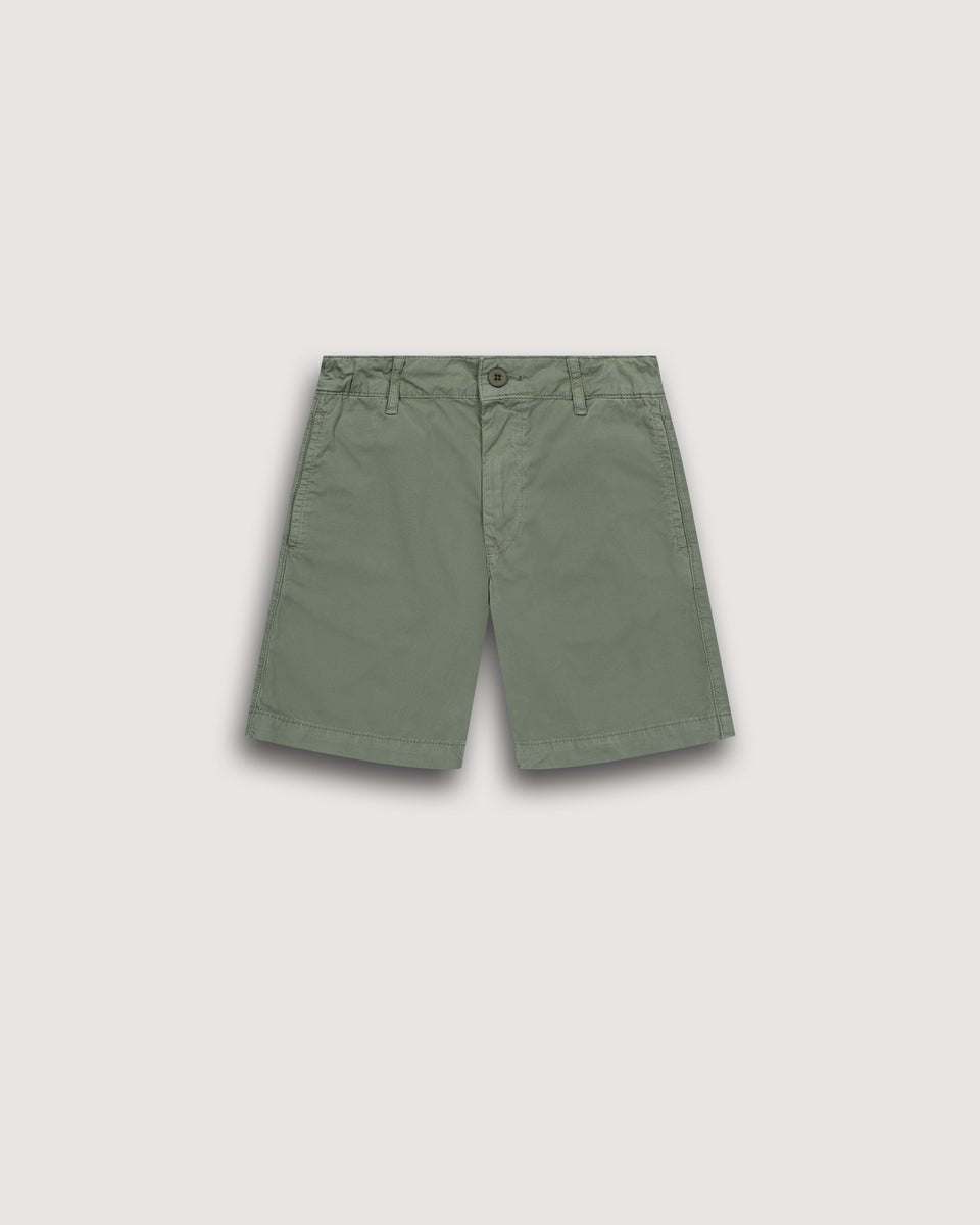 Bucson Boy's Army Green Chino Shorts - Image principale