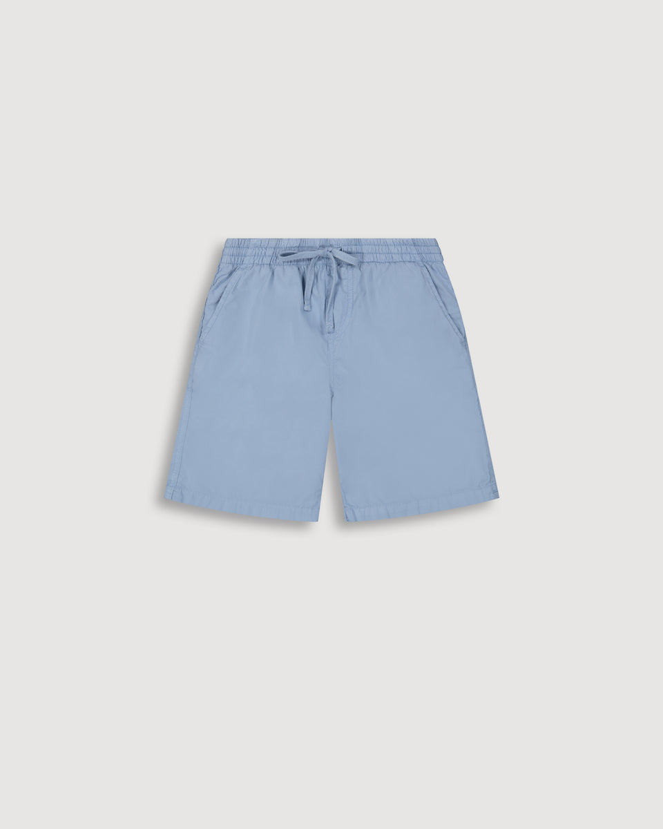 Gym Boy's Blue Poplin Shorts - Image principale