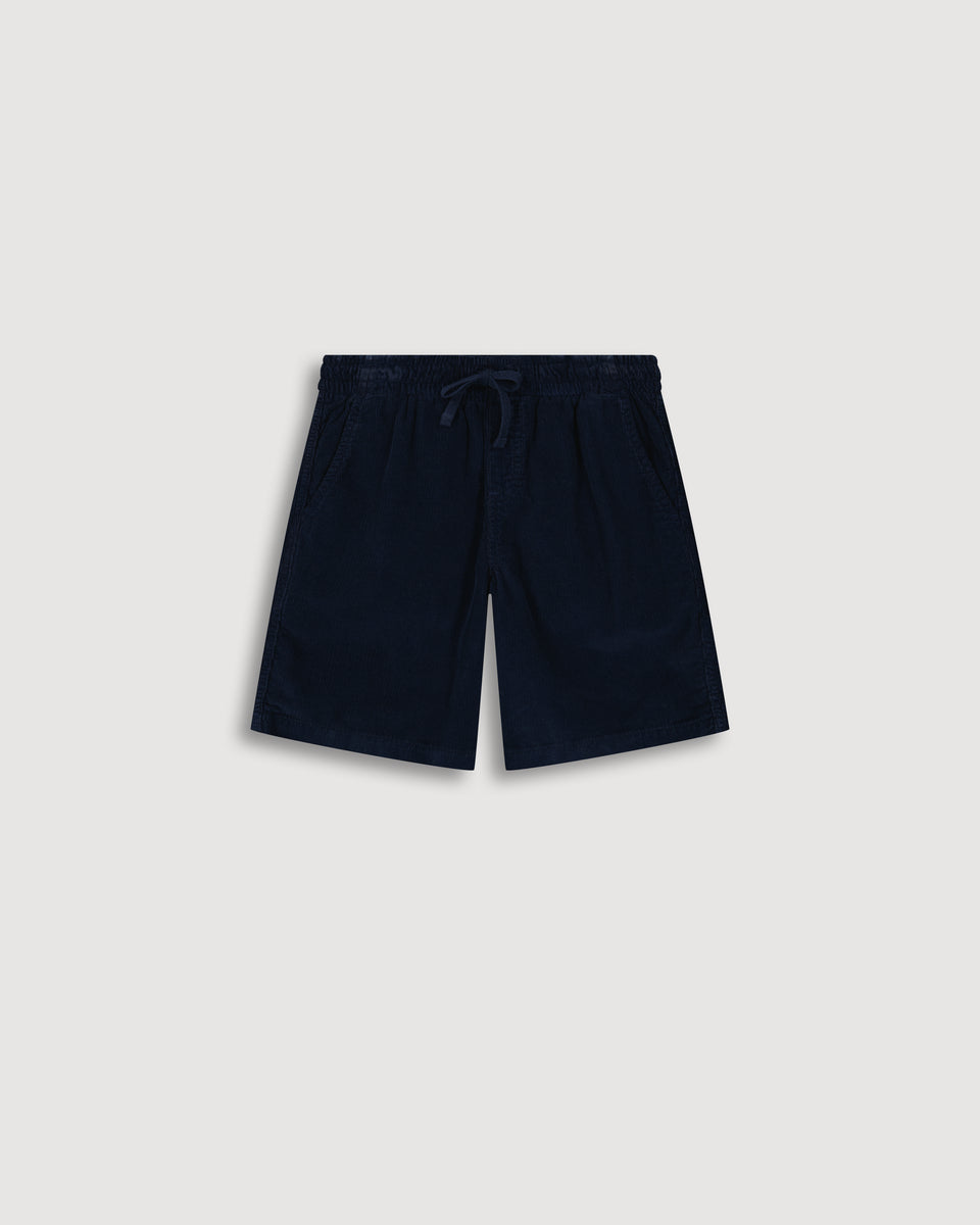 Gym Boy's Deep Blue Corduroy Shorts - Image principale