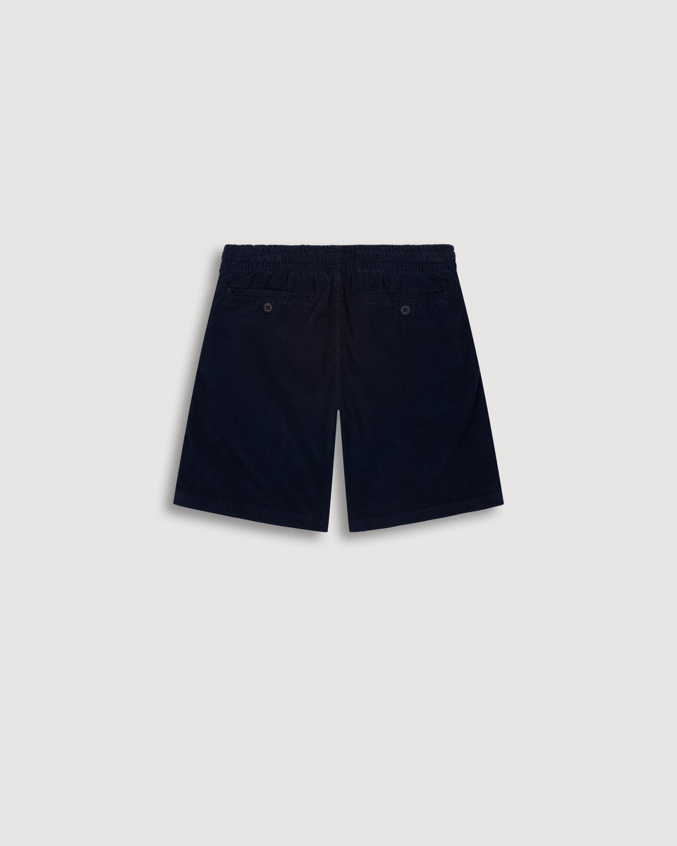Gym Boy's Deep Blue Corduroy Shorts - Image alternative