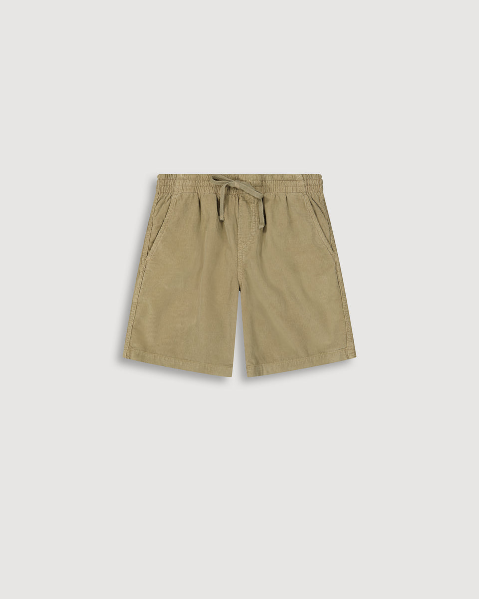 Gym Boy's Khaki Corduroy Shorts - Image principale