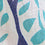 Camisa de voile de algodón con estampado de hojas azules Corazón de mujer