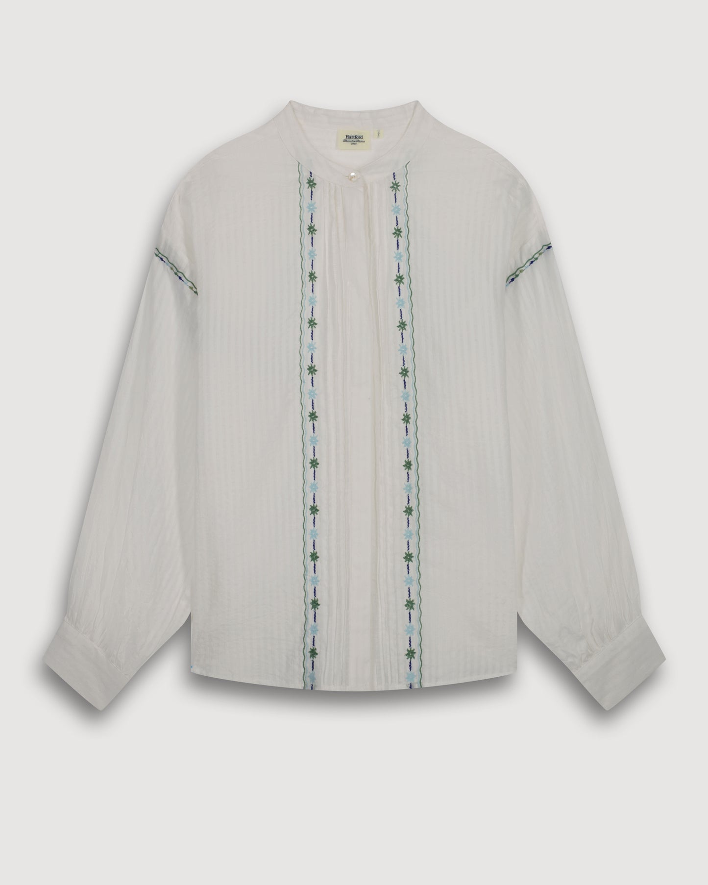 Chemise Femme Voile de Coton Ecru Chili