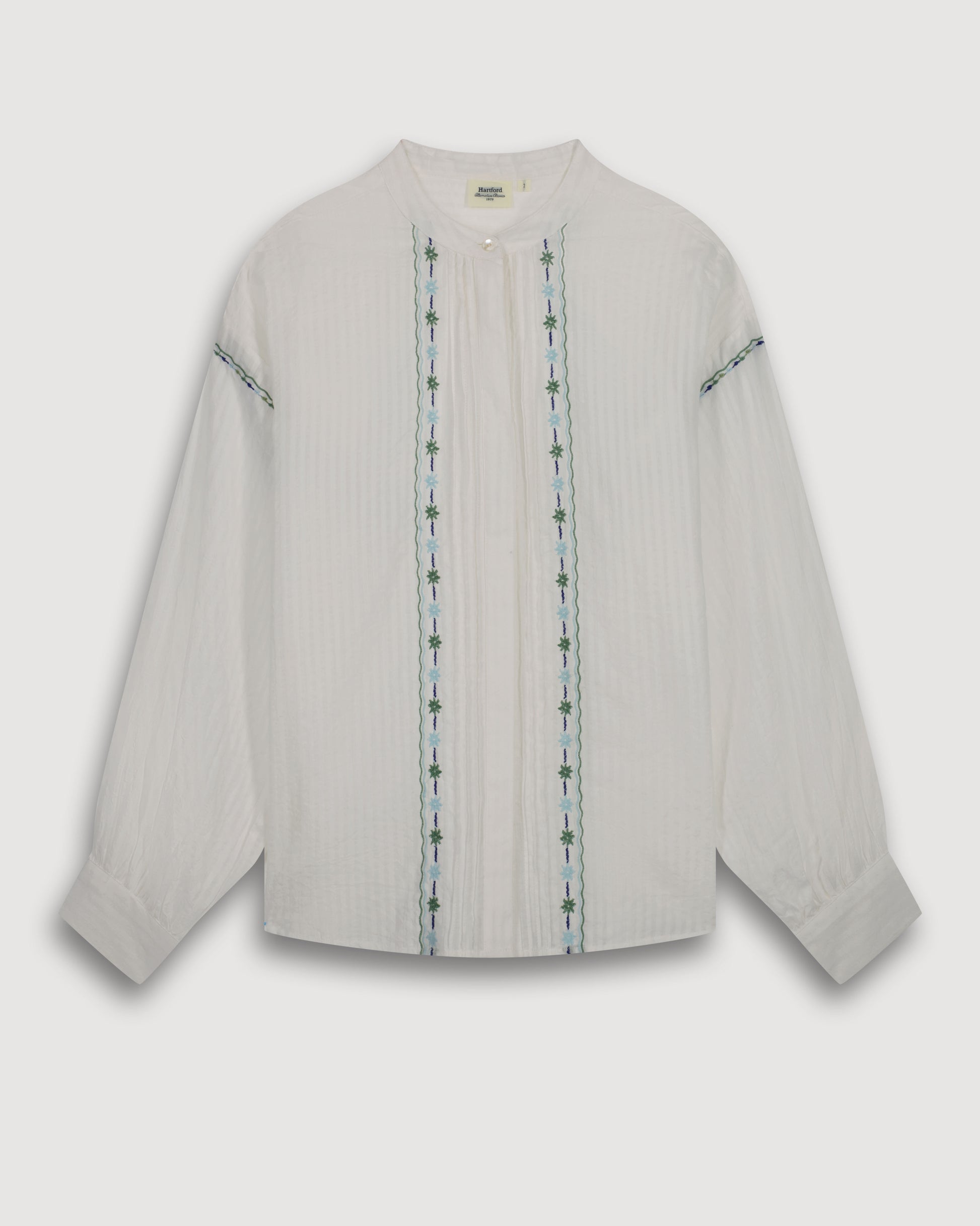 Chemise Femme Voile de Coton Ecru Chili