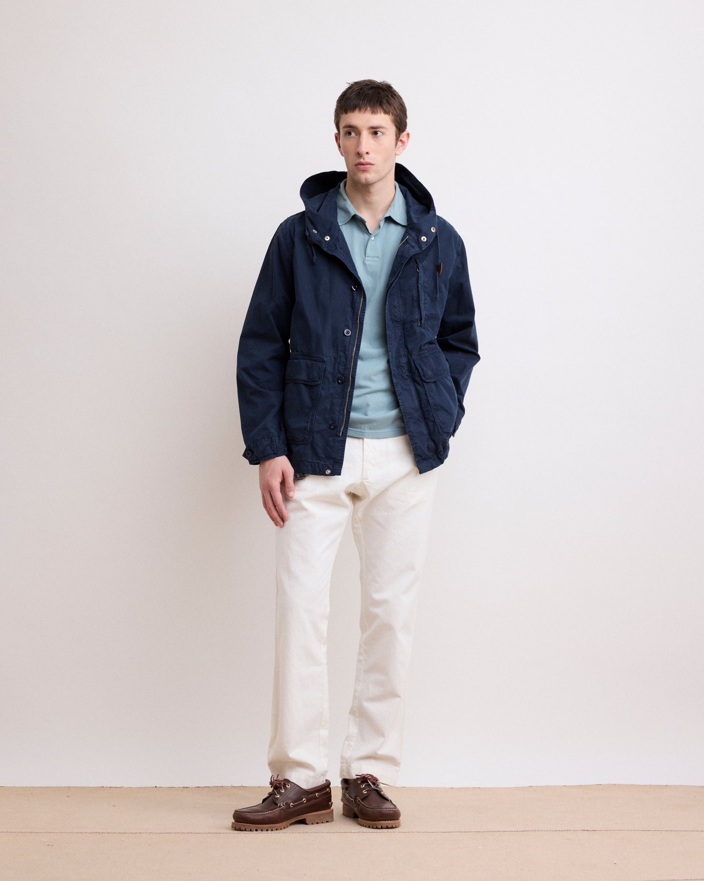 Blouson Homme en coton Bleu Marine Justin