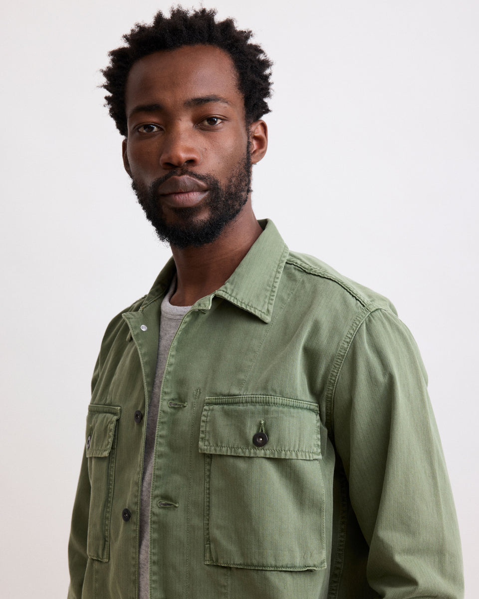 Chaqueta de algodón verde militar Dar para hombre - Image alternative