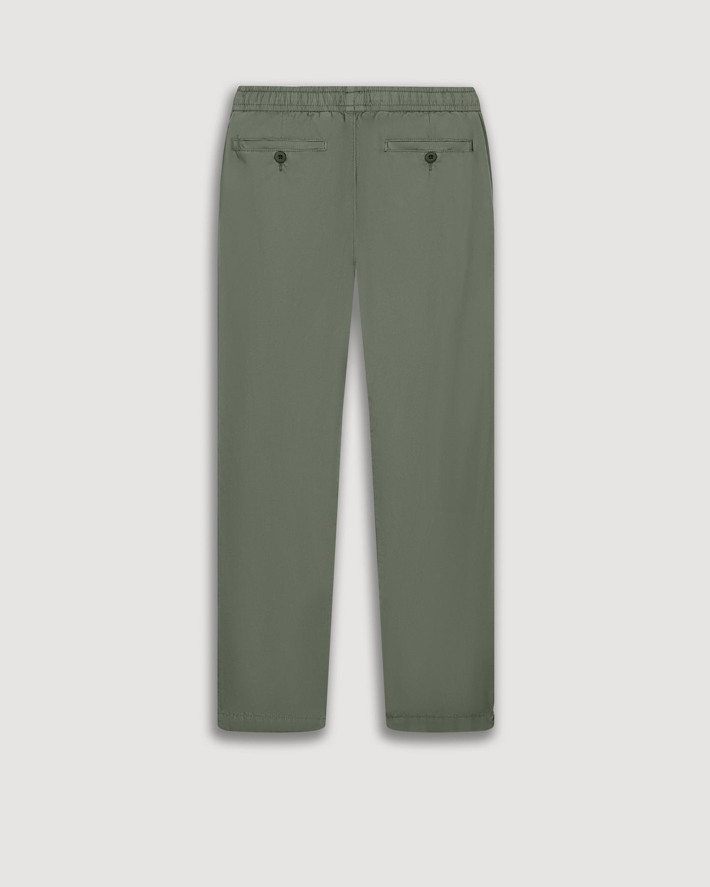 Pantalon Garçon en Popeline Vert Militaire Gym