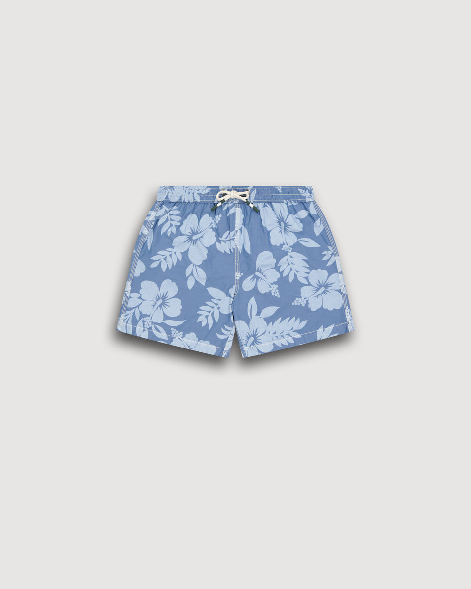 Maillot Garçon Imprimé Bleu Denim Achille - Image principale